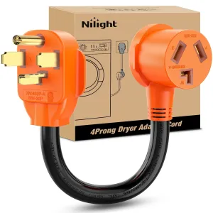 30 Amp to 30 Amp 4 Prong  Dryer Adapter Cord