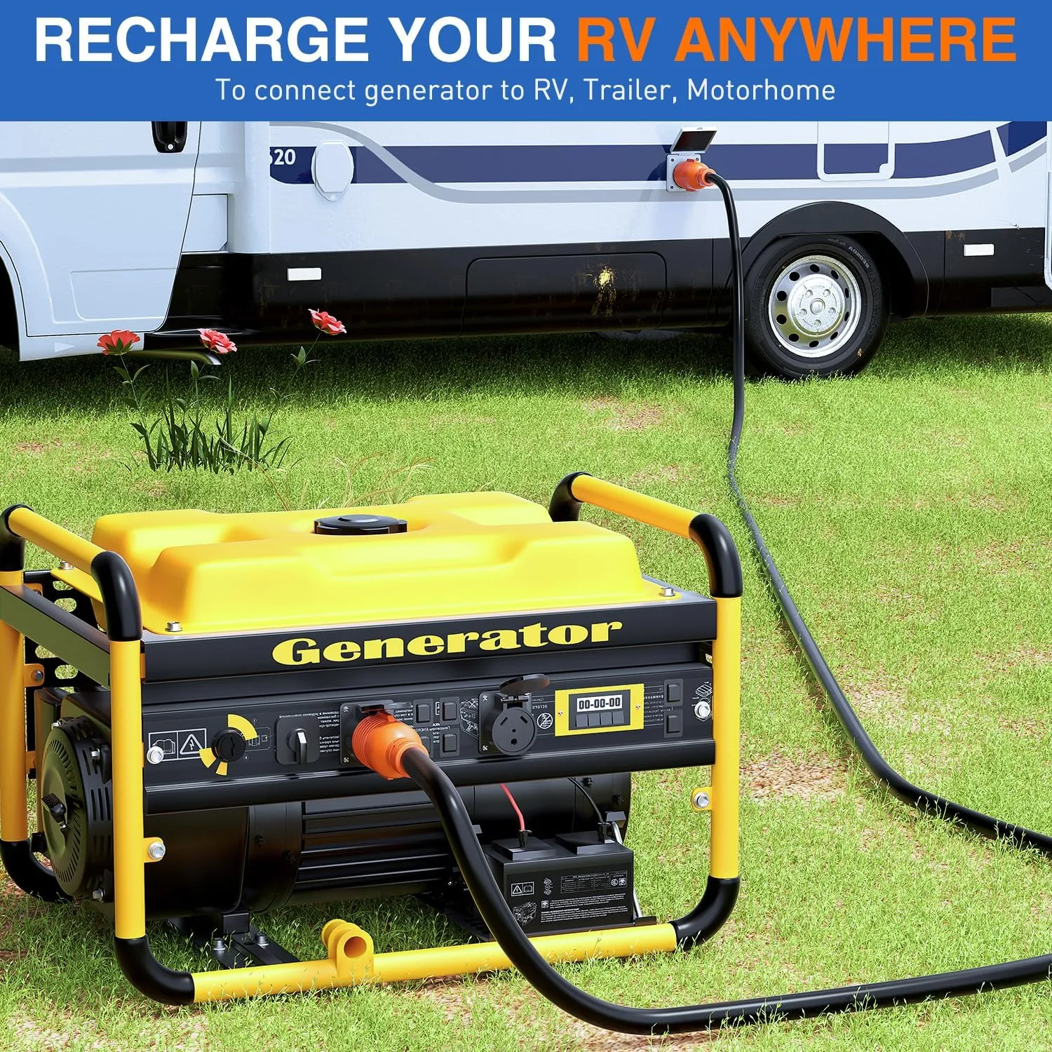30Amp 25FT Generator Extension Cord