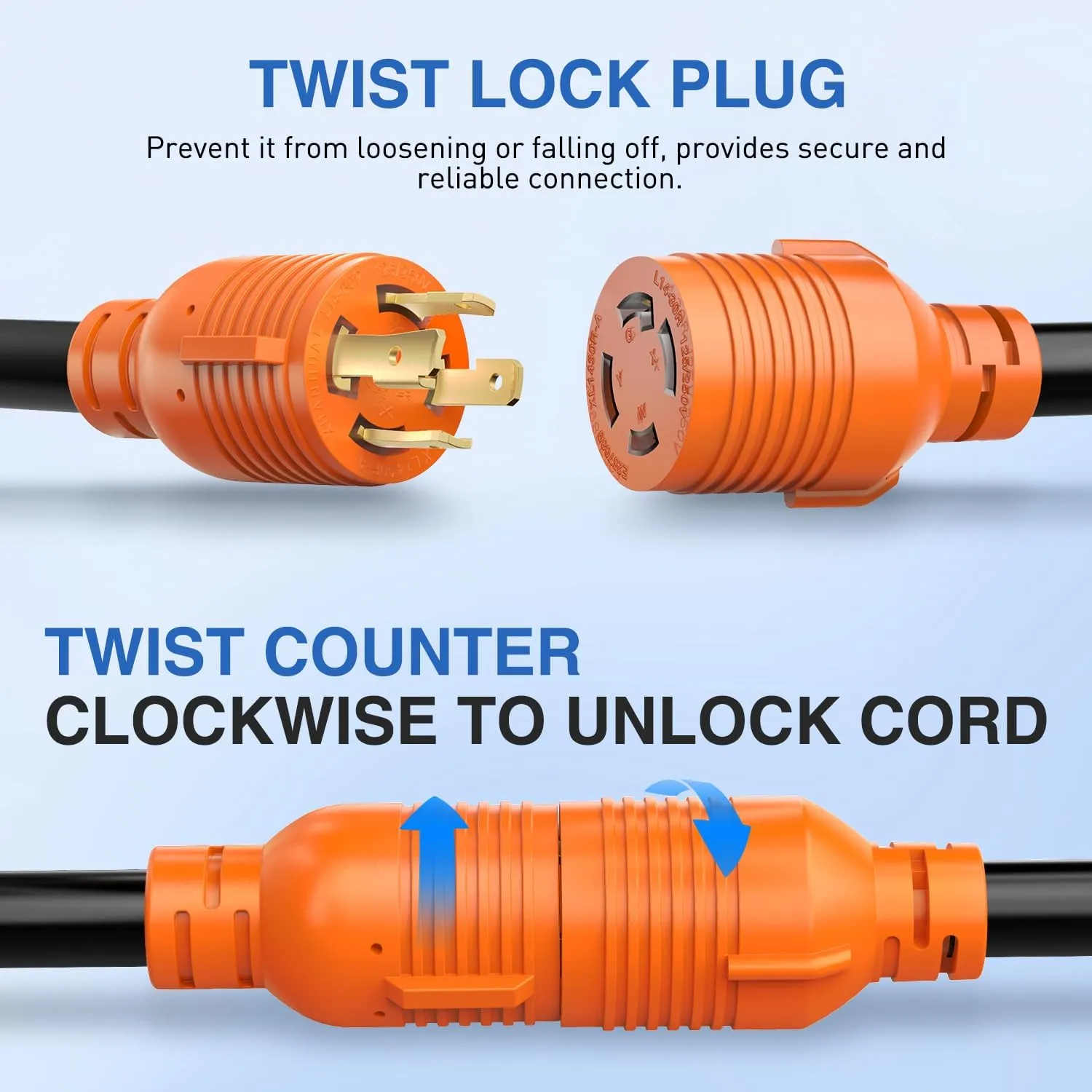 30Amp 25FT Generator Extension Cord
