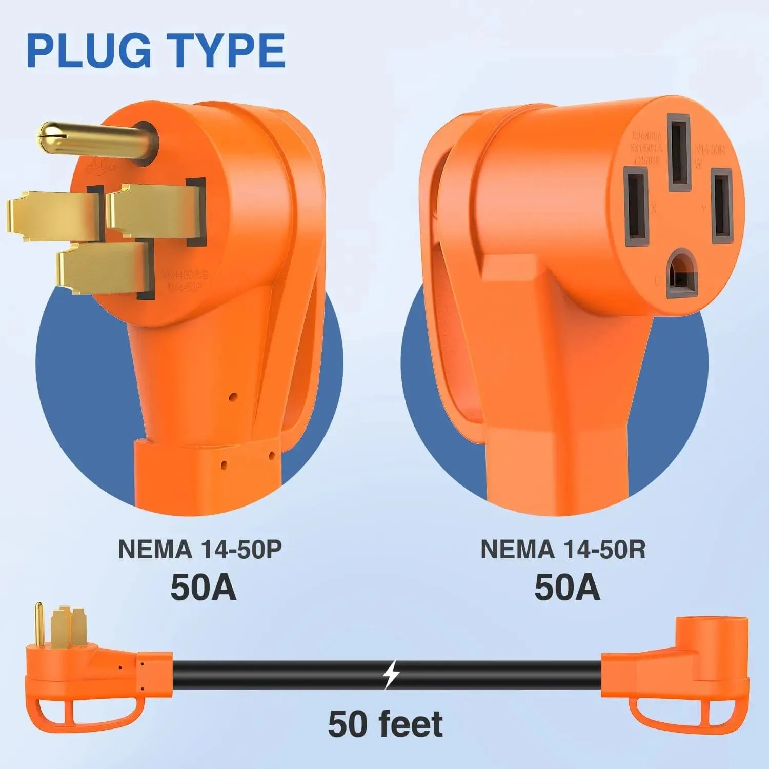 50Amp 50FT RV Extension Cord