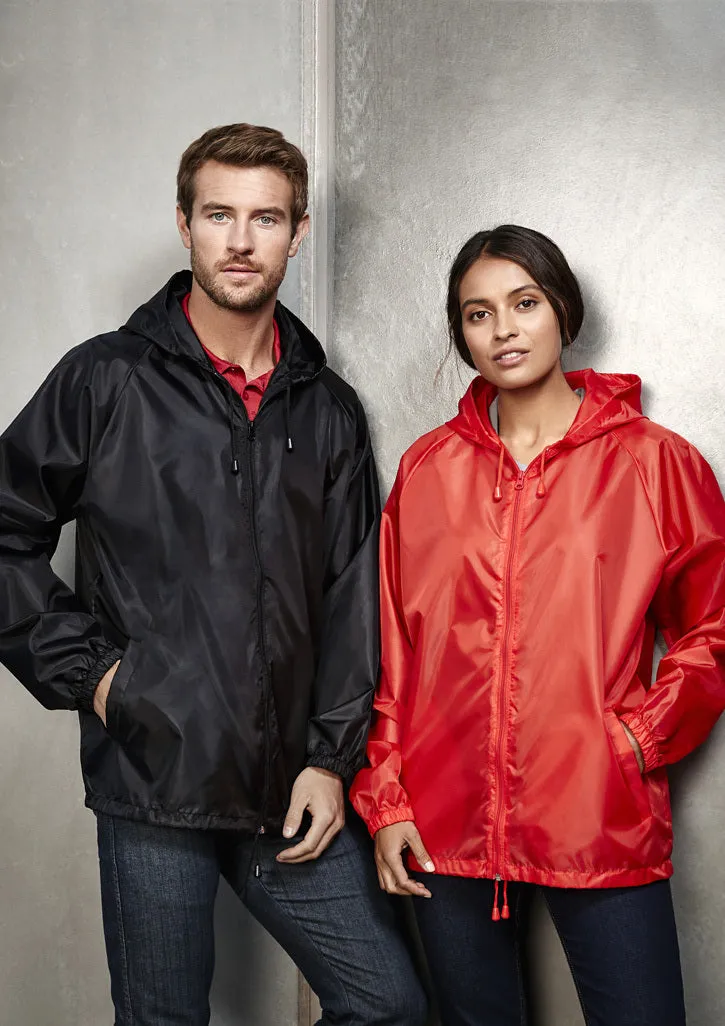 Adult Plus Size Spray Jacket Casual Hike Rain Hi Vis Poncho Waterproof - Red