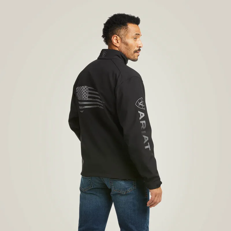 ARIAT MENS LOGO 2.0 PATRIOT SOFTSHELL JACKET