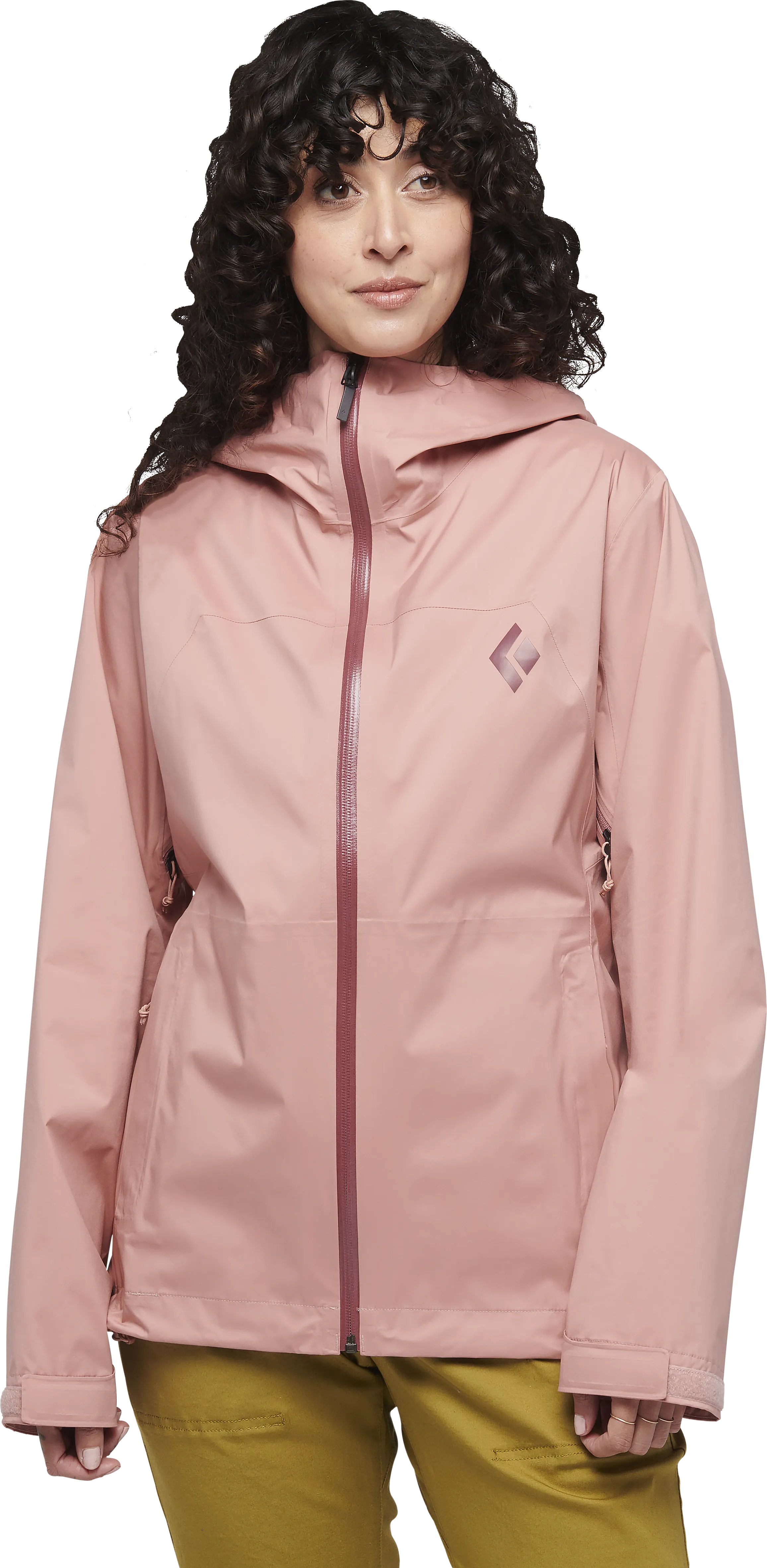 Black Diamond Women&#x27;s StormLine Stretch Rain Shell Jacket Chalk Pink | Buy Black Diamond Women&#x27;s StormLine Stretch Rain Shell Jacket Chalk Pink here | Outnorth