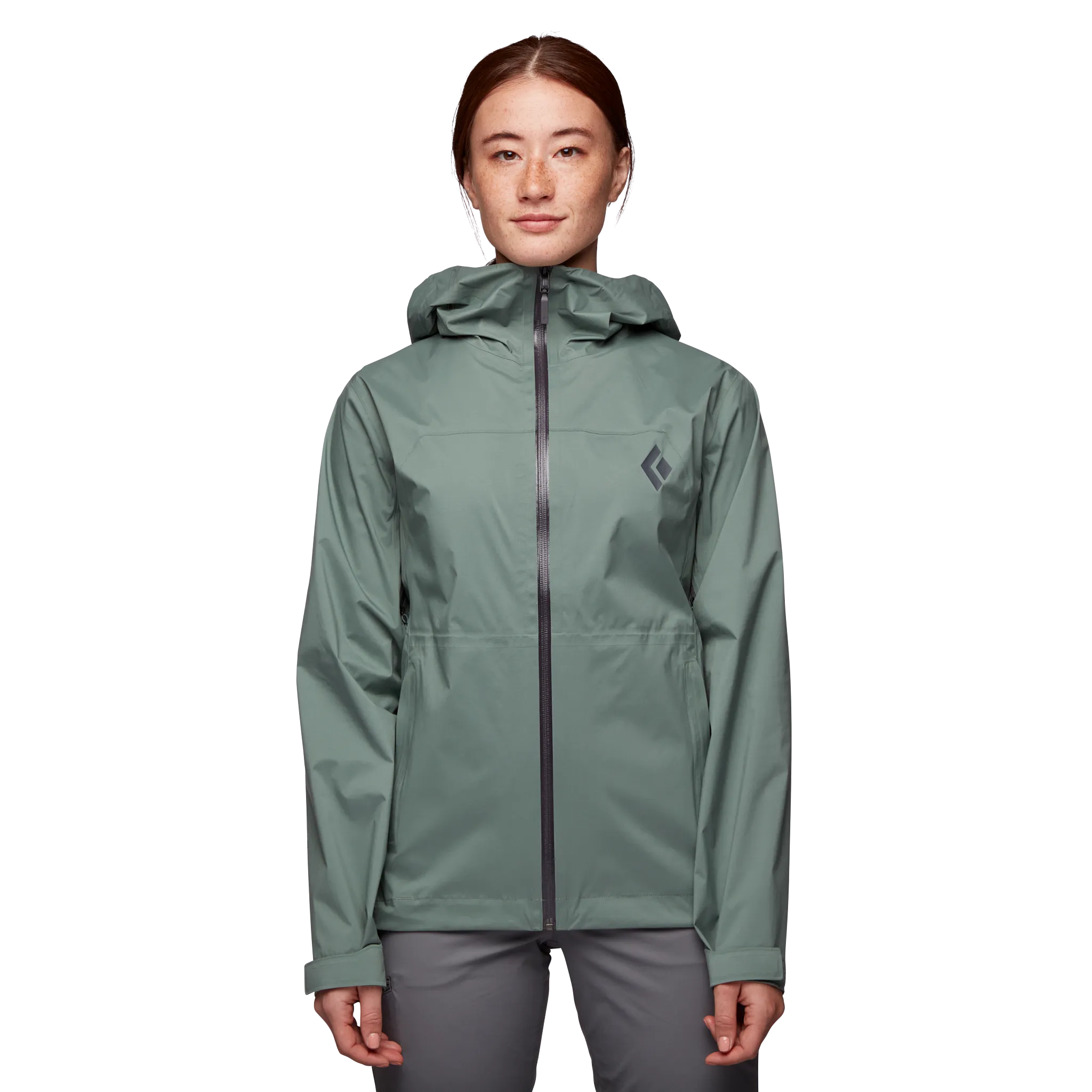 Black Diamond Women&#x27;s StormLine Stretch Rain Shell Jacket Laurel Green | Buy Black Diamond Women&#x27;s StormLine Stretch Rain Shell Jacket Laurel Green here | Outnorth
