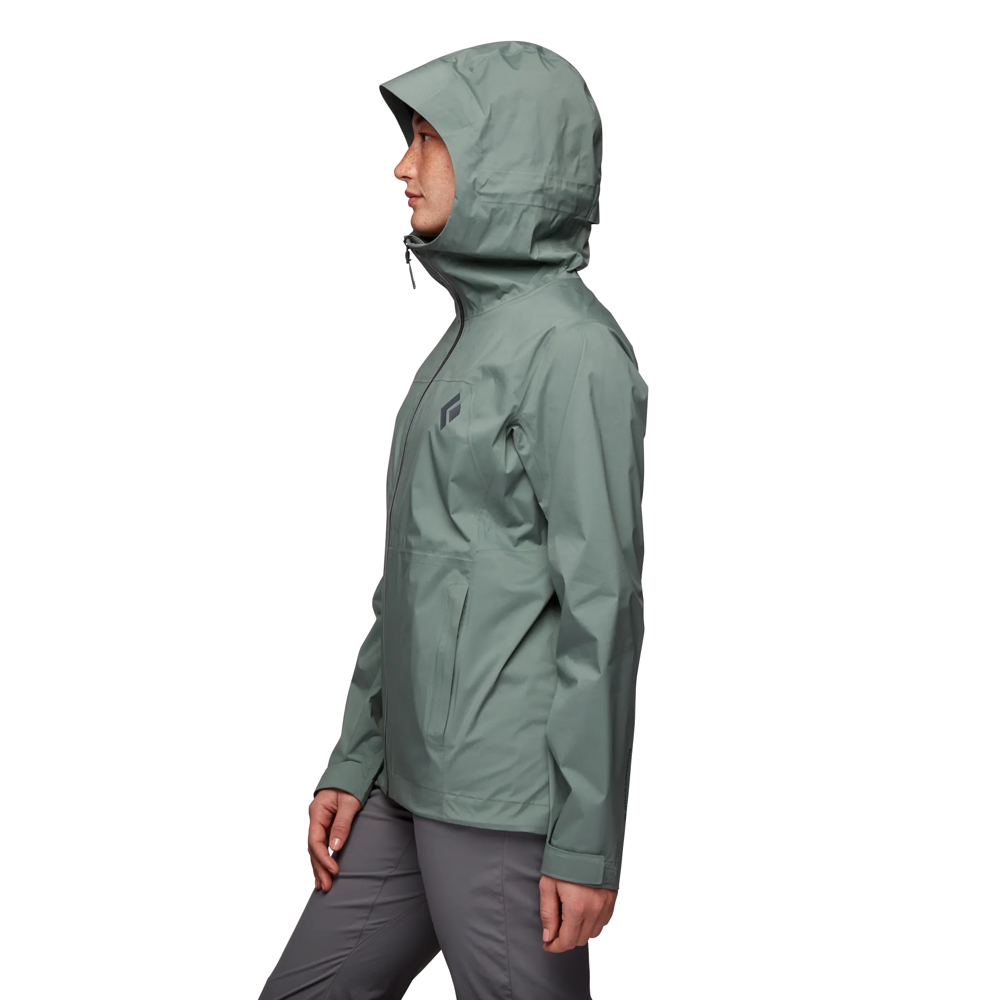 Black Diamond Women&#x27;s StormLine Stretch Rain Shell Jacket Laurel Green | Buy Black Diamond Women&#x27;s StormLine Stretch Rain Shell Jacket Laurel Green here | Outnorth