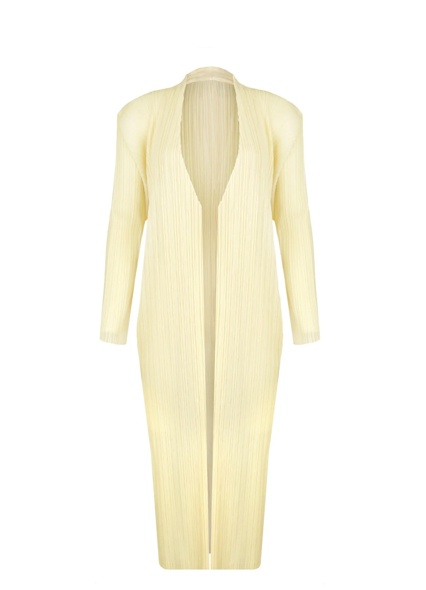 Charlotte Plissé Satin Long Duster