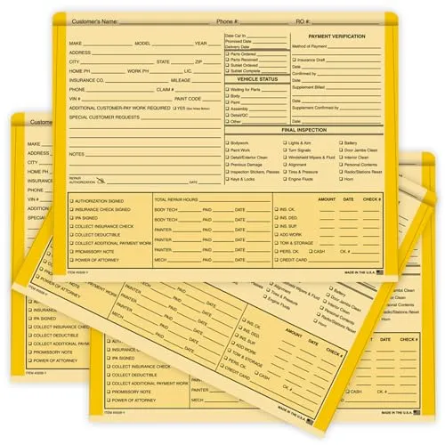 Color Edge Heavy Duty Jackets - 12" × 9-3/8" Size with 1/2" Extension - 100# Buff Stock (8 Pt.) - Spacious Document Organizers - Unwrapped (500/Pack)