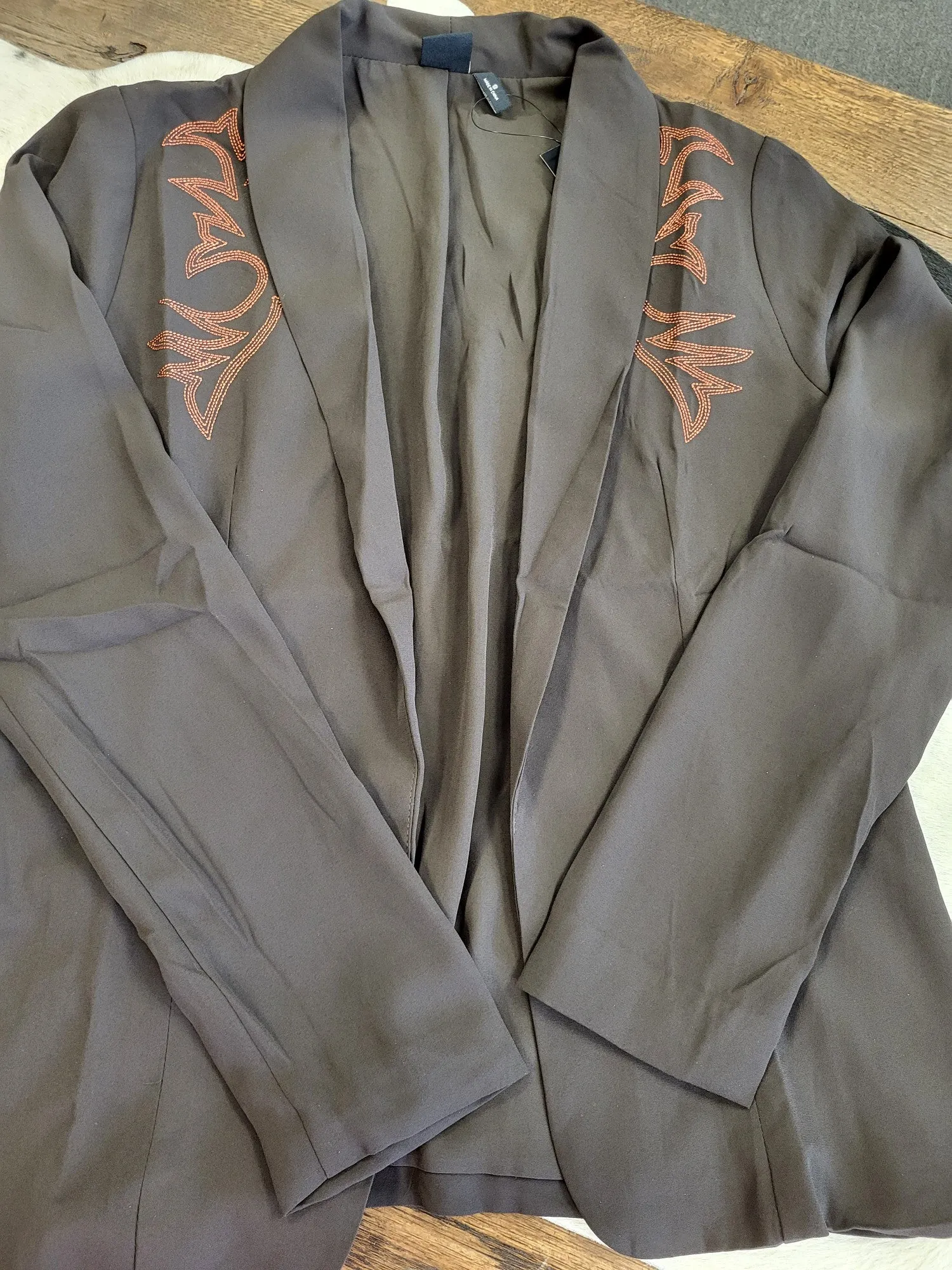 CRUEL WOMENS WESTERN BROWN BLAZER