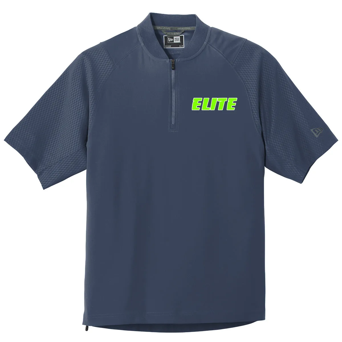 Elite - New Era Cage Short Sleeve 1/4-Zip Jacket - Navy (NEA600)
