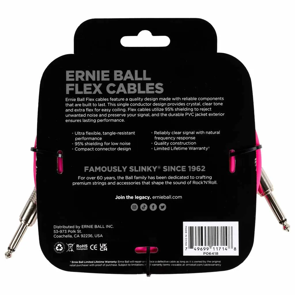 Ernie Ball 20' Flex Instrument Cable
