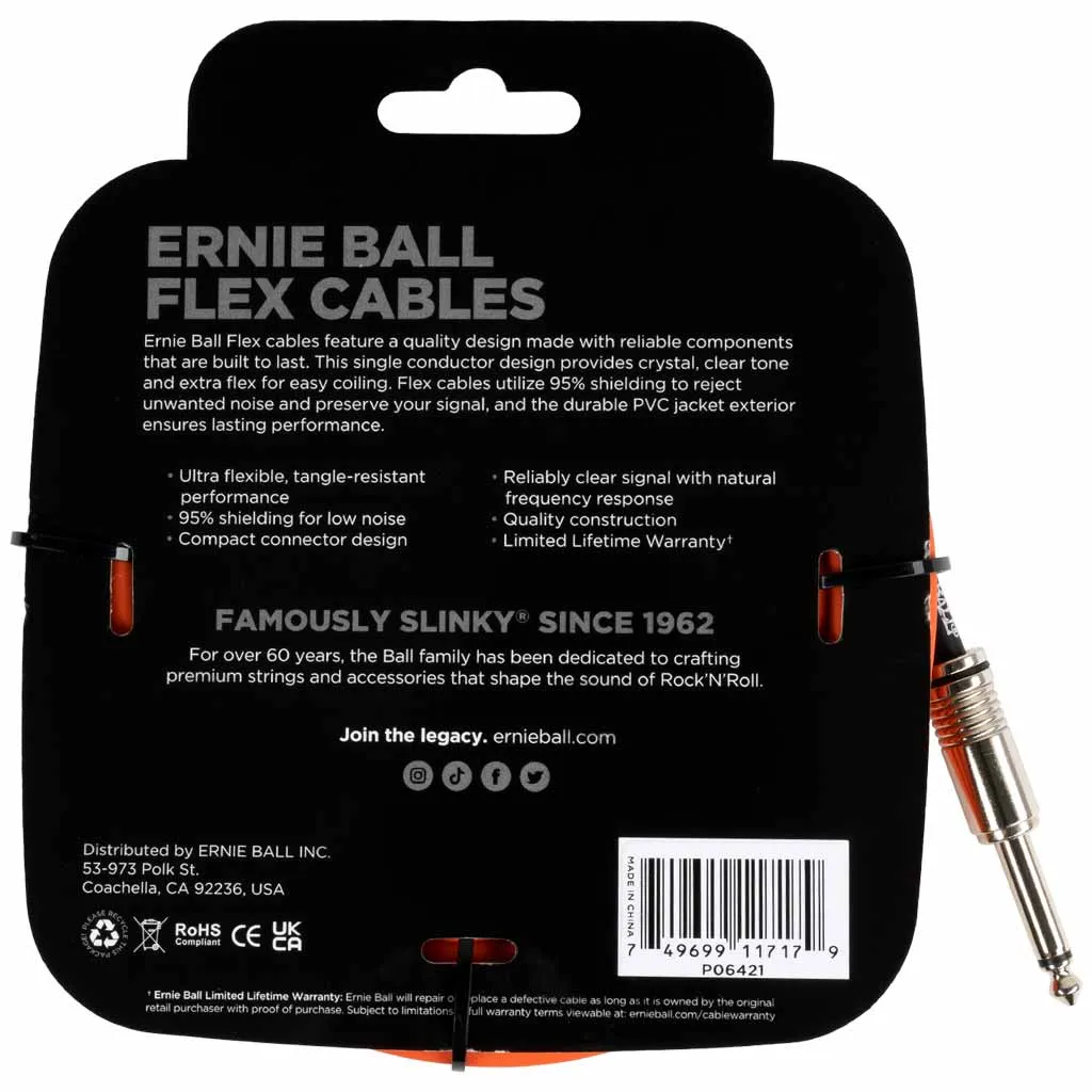 Ernie Ball 20' Flex Instrument Cable