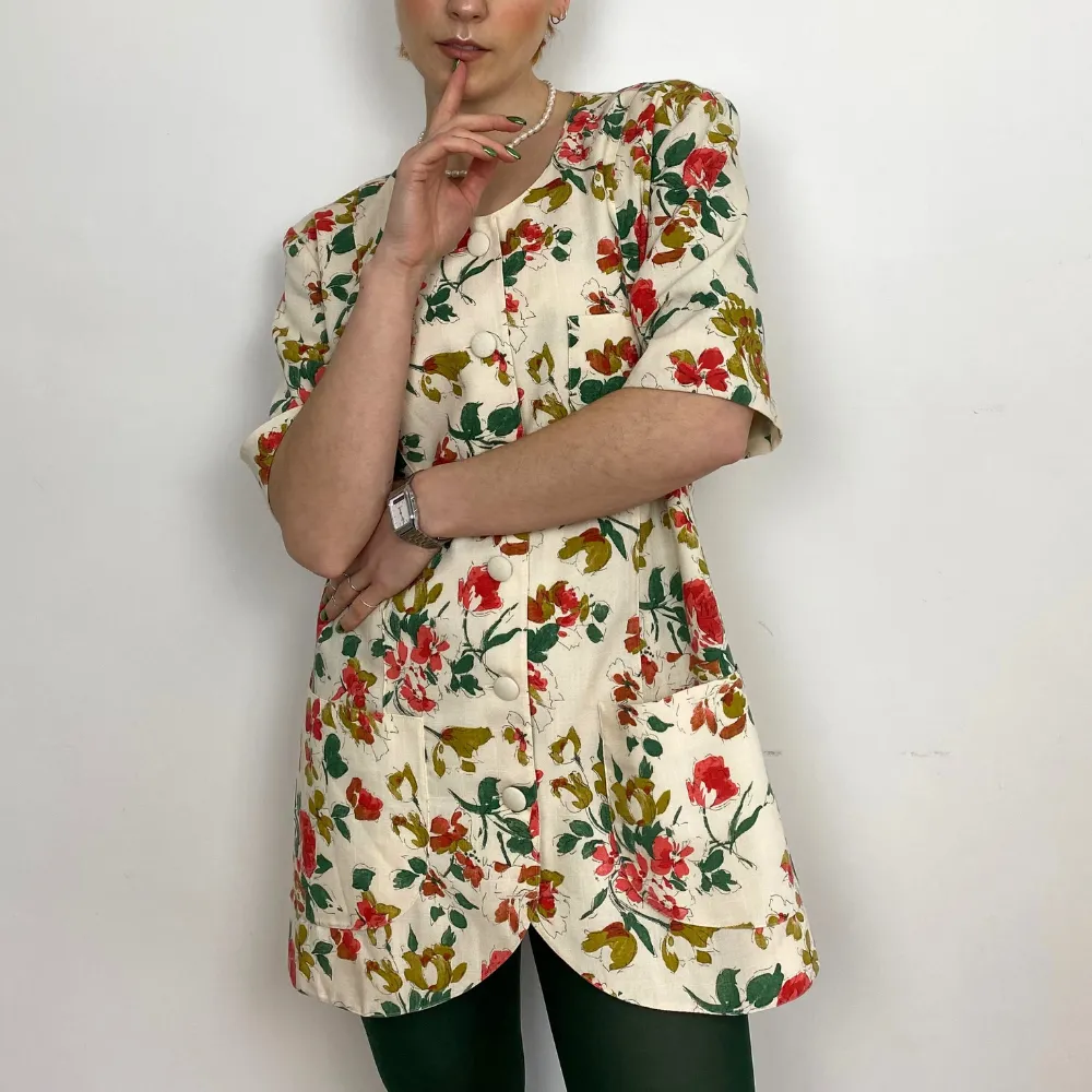 Floral Blazer Dress - S/M