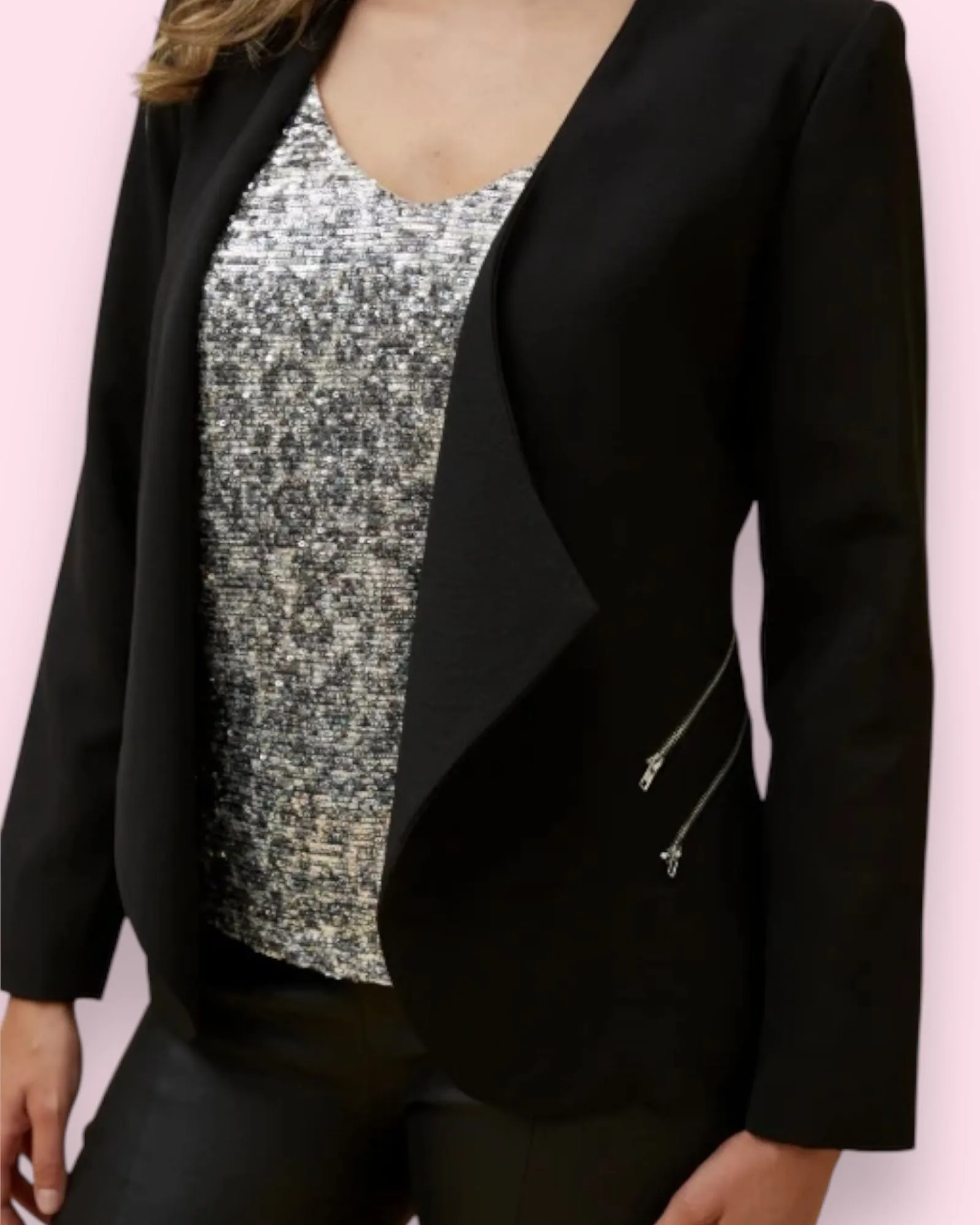 Jacket With Zip Detail