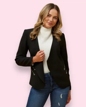 Jacket With Zip Detail