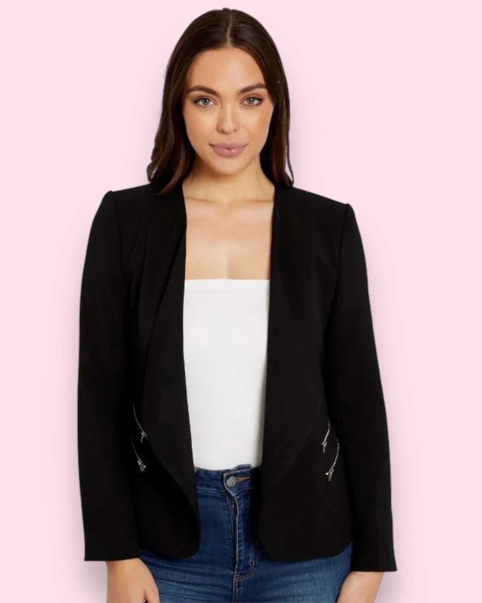 Jacket With Zip Detail