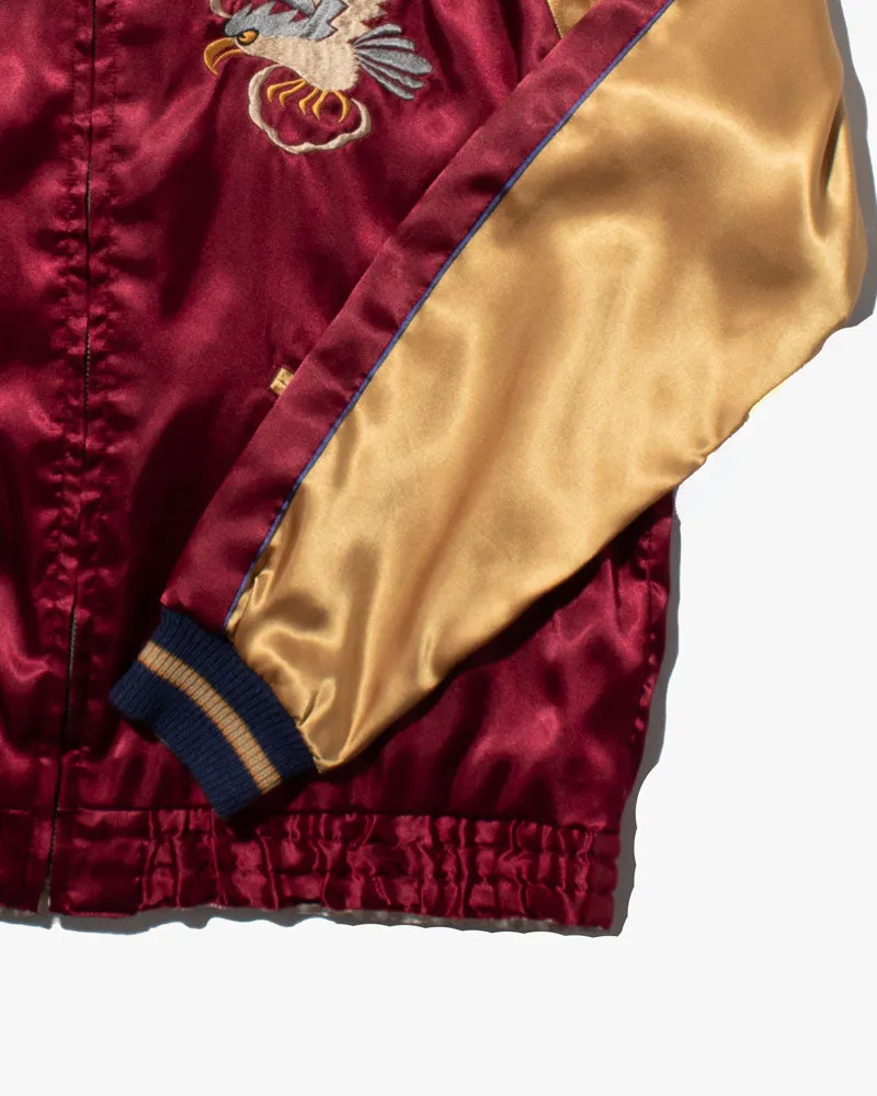 Japanese Repro Souvenir Jacket, Reversible, Toyo Enterprise, Red and Gold Eagle - M