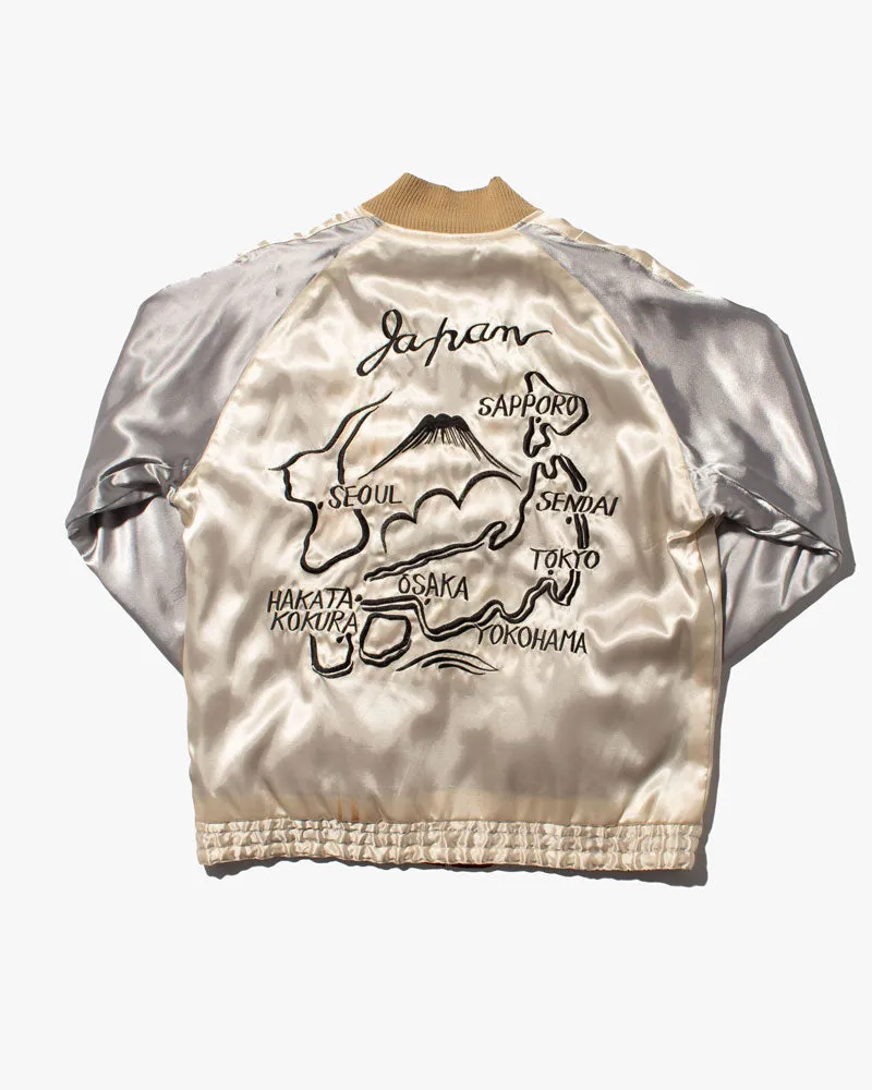 Japanese Repro Souvenir Jacket, Reversible, Toyo Enterprise, Red and Gold Eagle - M