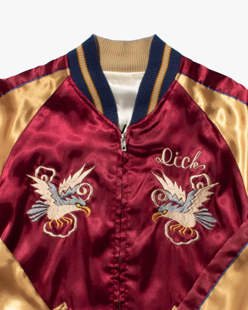 Japanese Repro Souvenir Jacket, Reversible, Toyo Enterprise, Red and Gold Eagle - M