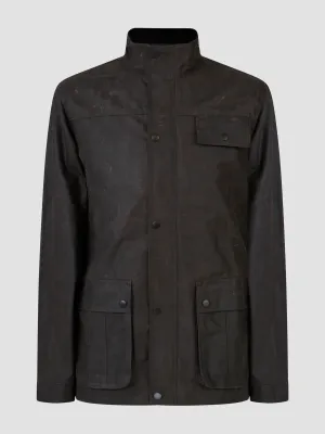 Mish Mash UTILIS  WAX JACKET BROWN