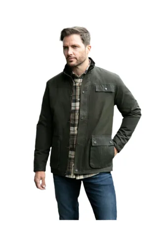 Mish Mash wax jacket olive Green