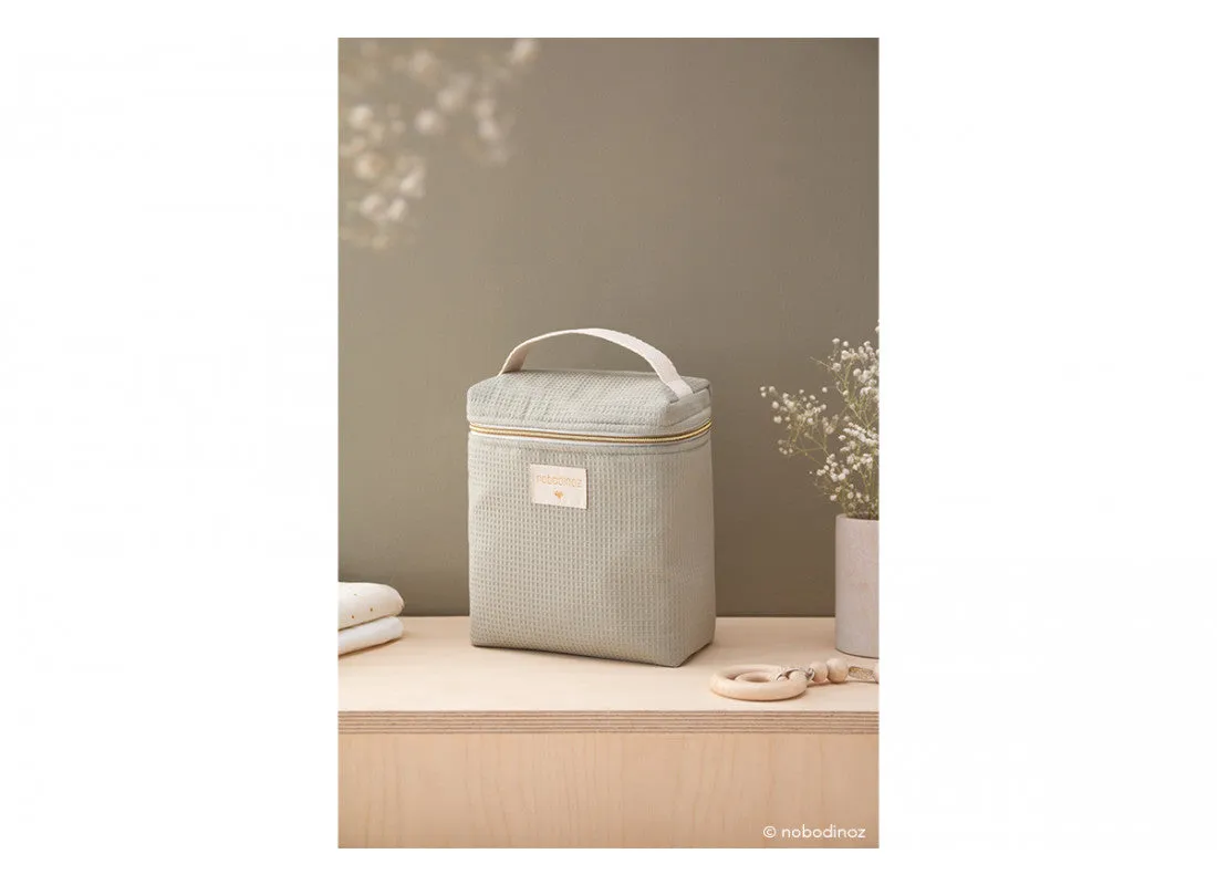 Nobodinoz Concerto Insulated Baby Bottle and Lunch Bag Laurel Green