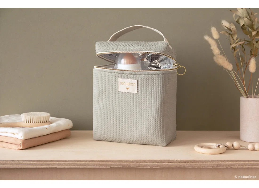 Nobodinoz Concerto Insulated Baby Bottle and Lunch Bag Laurel Green