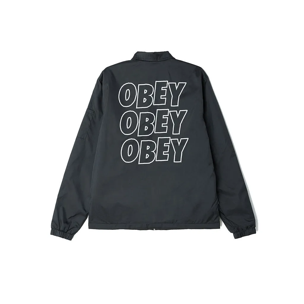 Obey Static Jacket - Black