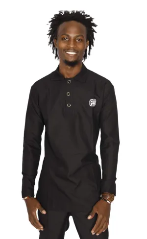 Plain Black Shirt for Men