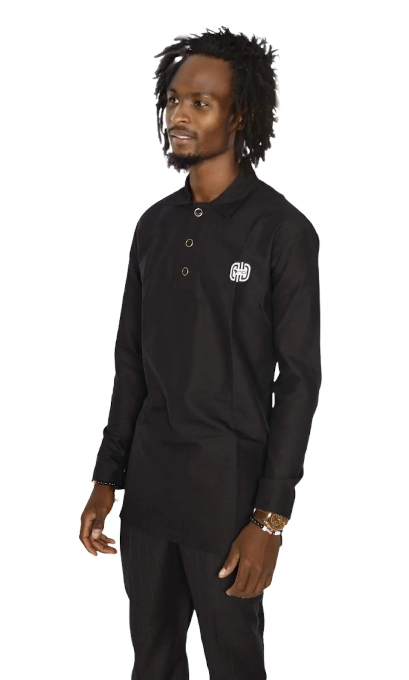 Plain Black Shirt for Men