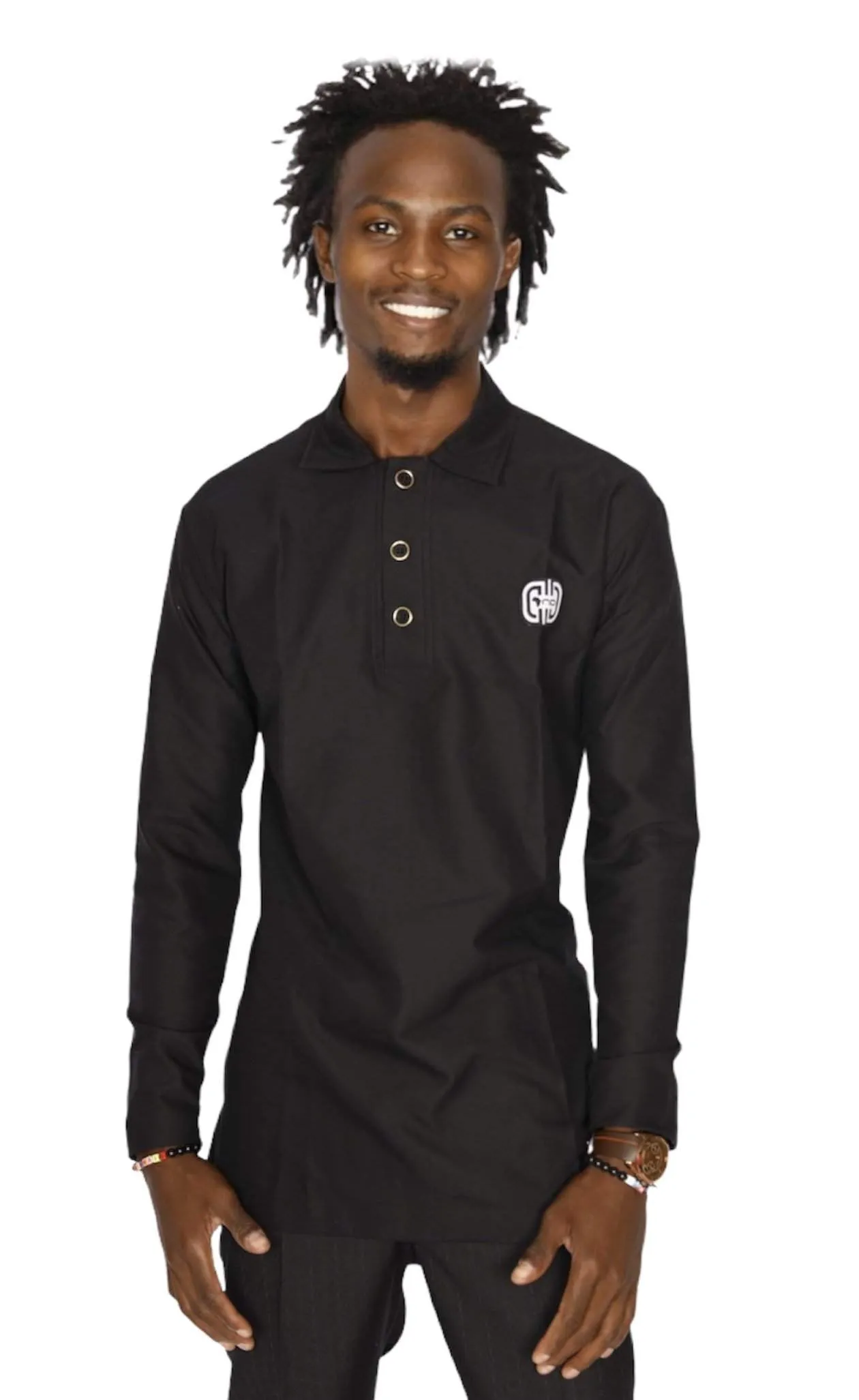 Plain Black Shirt for Men