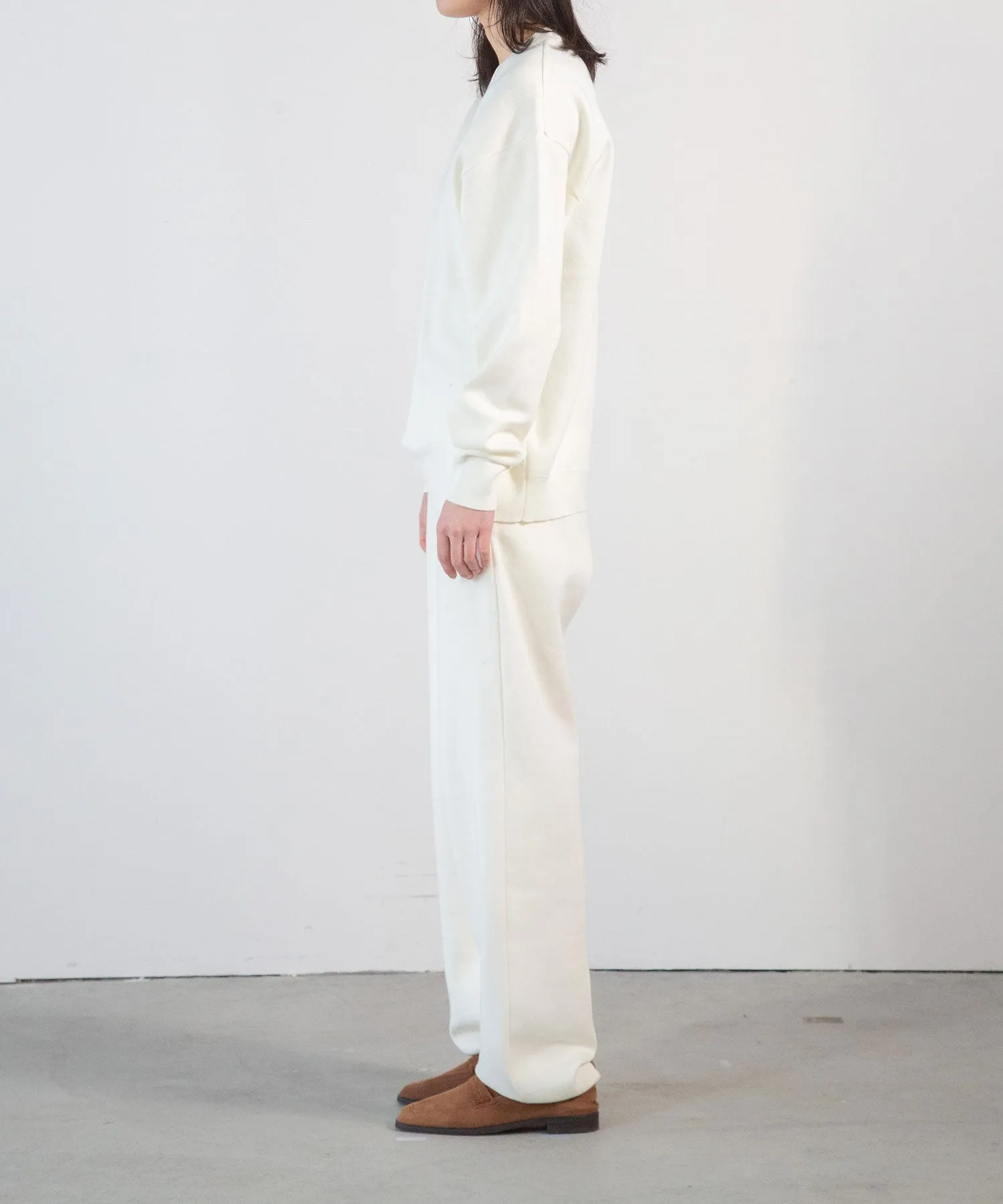Water-repellent Cotton Knit Pants